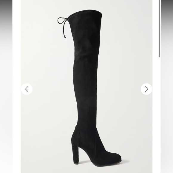 Stuart Weitzman Black Highland Over the Knee Boots Size 10.5 - Picture 2 of 7